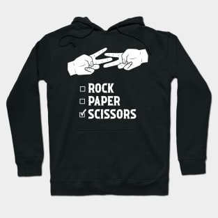 Rock Paper Scissors Funny Game Hoodie